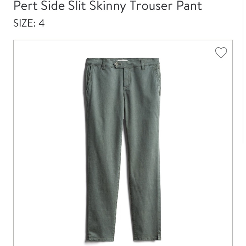 Pert slide slit trouser pants